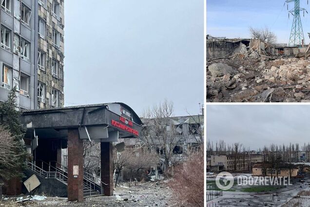 Оккупанты нанесли авиаудары по Авдеевскому коксохимическому заводу: админздание разбито полностью, есть раненый. Фото и видео