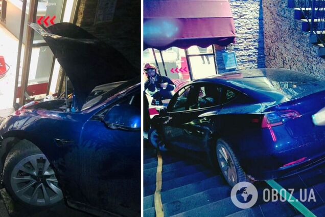 В Коломые водитель Tesla сбила двух пешеходов, паркуя авто: момент смертельного ДТП попал на видео