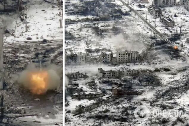 Мертва пустка: AP показало знищену окупантами Мар'їнку на відео з дрону