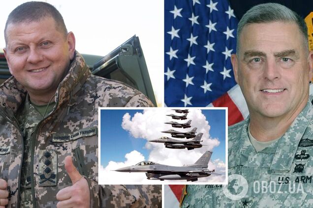 Залужный и генерал Милли обсудили передачу оружия и потребности в ПВО: говорили и об истребителях F-16