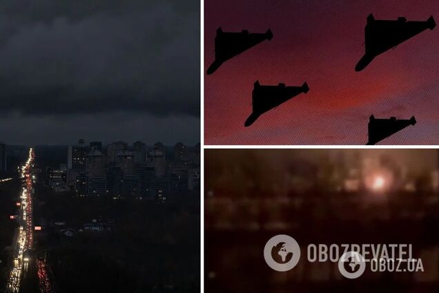 Атака йшла двома хвилями: вночі біля Києва захисники збили дев’ять ворожих дронів