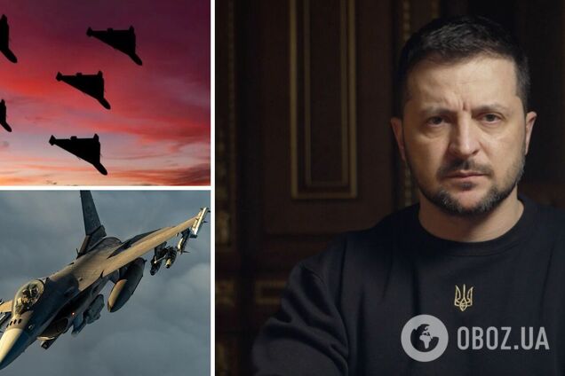 Сучасна ППО повноцінна, коли посилена літаками: Зеленський про атаки дронами і потребу України в авіації