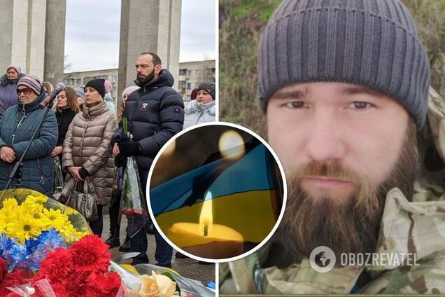 В марте ему должно было исполниться 34: на Харьковщине простились с воином, погибшим в боях за Бахмут. Фото