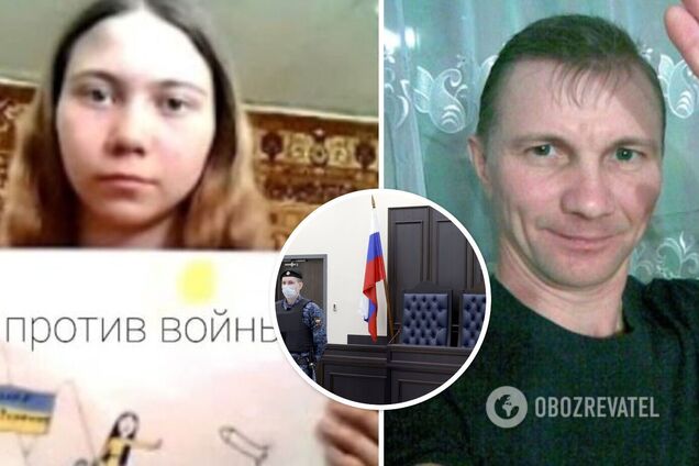 В России отца девочки, нарисовавшей антивоенный рисунок, приговорили к двум годам колонии