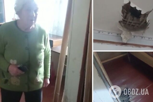 'Снаряд упал возле меня': жительница Красногоровки чудом выжила во время вражеского удара. Видео