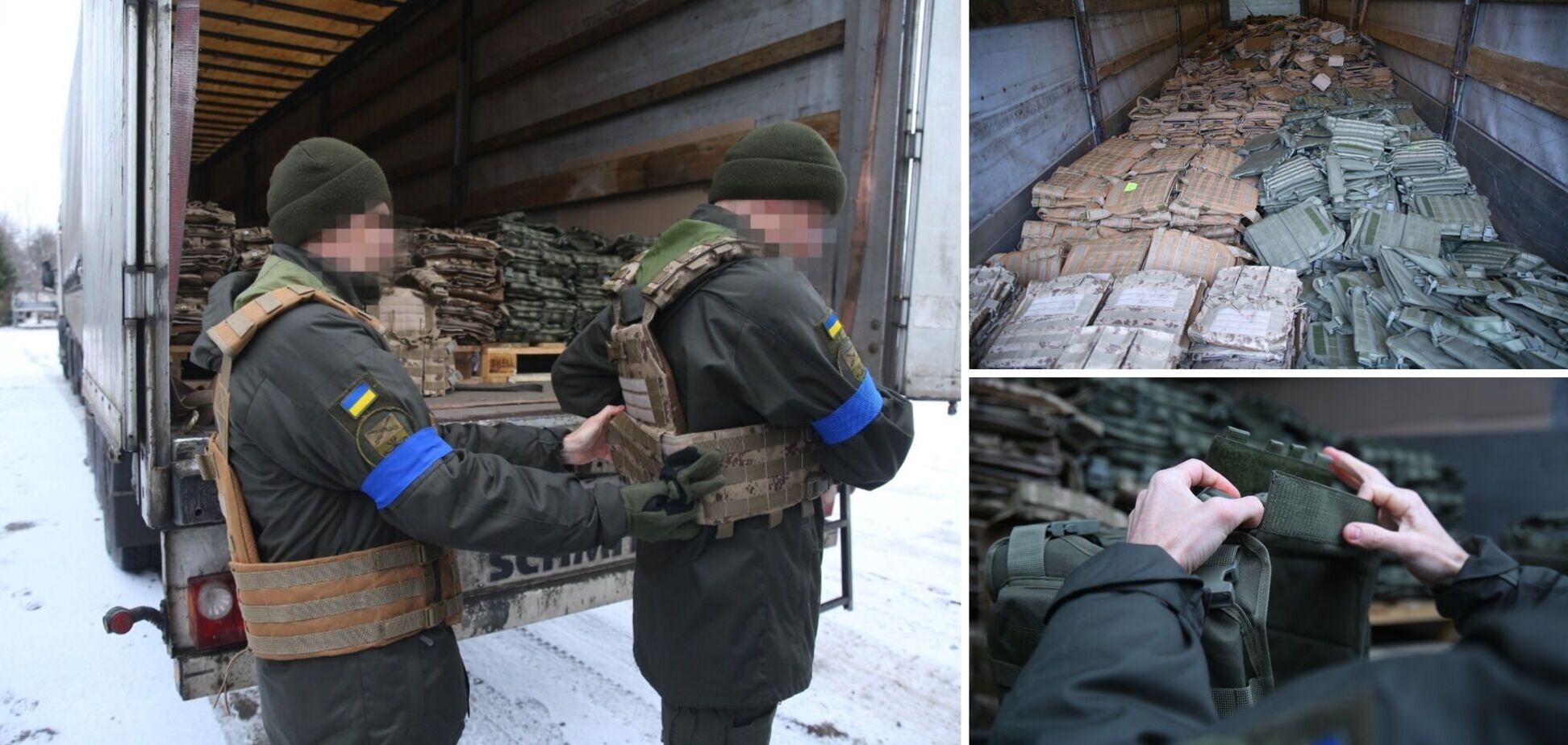Запорожские нацгвардейцы получили 3 тысячи бронежилетов от 'Стального фронта'