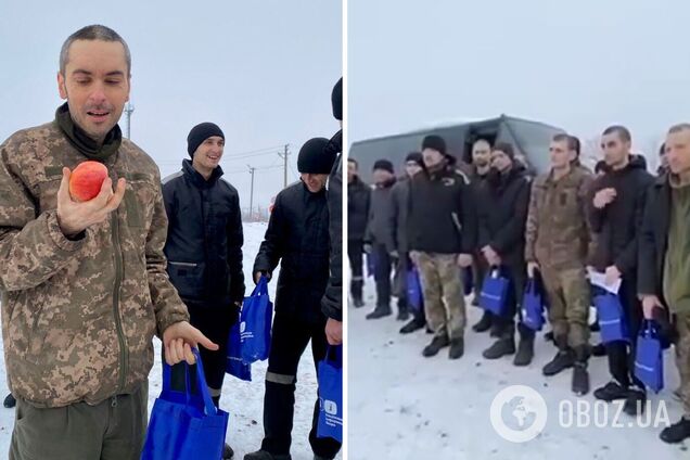 'Перший за рік свіжий фрукт – це офігенно': повернуті з полону українці розповіли, чим їх годували окупанти. Відео