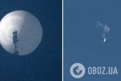 У США збили китайську кулю-розвідника у небі: Пекін висловив 'сильне невдоволення'. Деталі