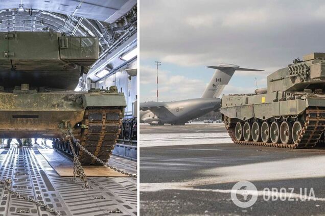 Первый канадский Leopard 2 для Украины уже в пути: исторические кадры