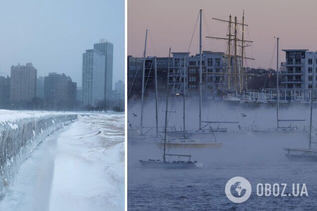 У США вдарили аномальні морози: стовпчики термометрів впали нижче 45 градусів. Фото