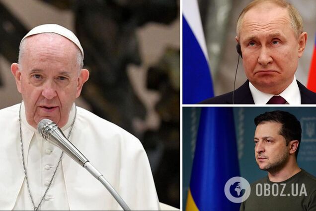 Папа Римский заявил о готовности встретиться с Зеленским и Путиным