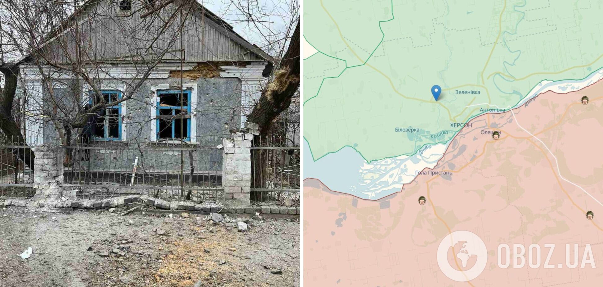 Оккупанты обстреляли Чернобаевку: есть раненный, повреждены 6 домов. Фото