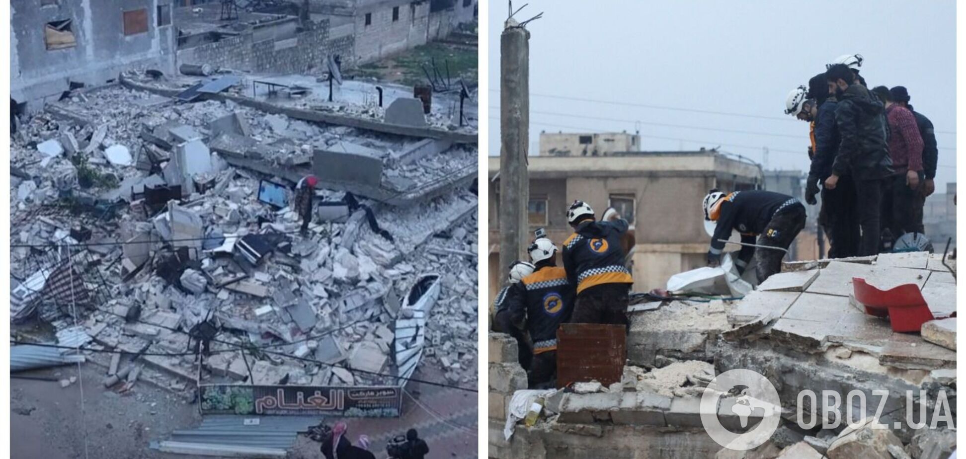  У Сирії внаслідок потужного землетрусу загинули 1136 осіб, майже 2500 отримали поранення