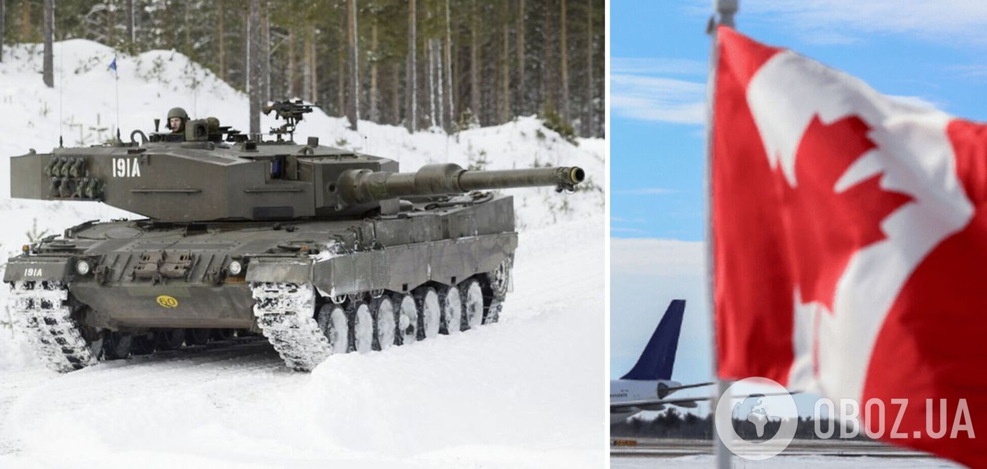 Первый канадский Leopard 2 для Украины прибыл в Польшу