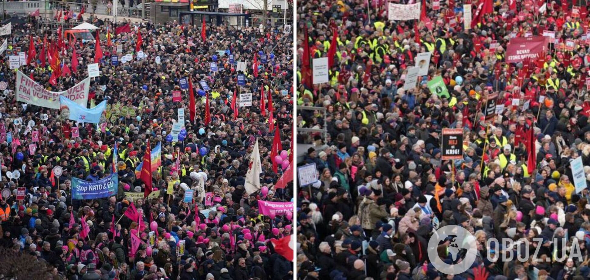 У Данії тисячі людей вийшли на акції протесту через намір уряду скасувати святковий вихідний. Відео
