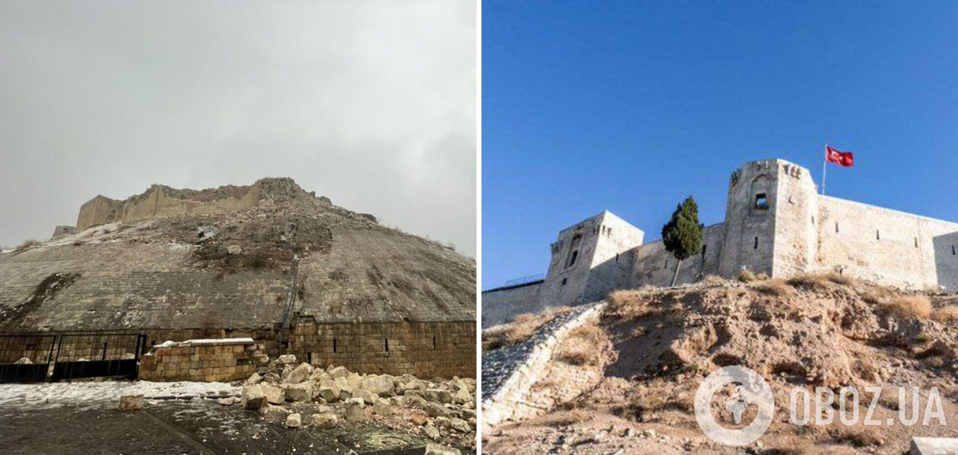 Потужний землетрус зруйнував фортецю Газіантепа в Туреччині та пошкодив Цитадель Алеппо в Сирії. Відео