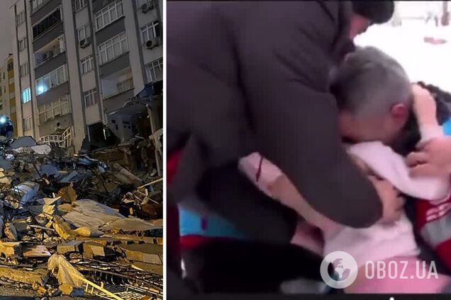 Из-под завалов разрушенного дома в Турции спасли ребенка. Видео