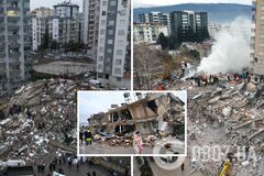 Будинки падали за лічені секунди: з’явилися кадри обвалення будівель під час землетрусу в Туреччині