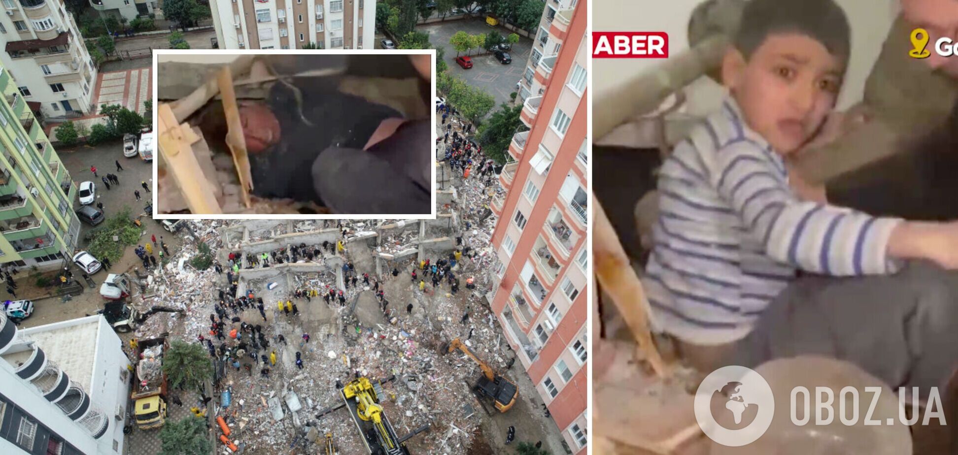 В турецком Газиантепе из-под завалов дома вытащили четырех человек: видео спасения