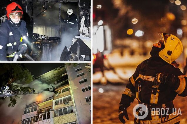 Вогонь охопив балкони на п'яти поверхах будинку