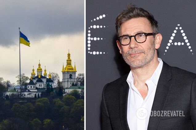 Обладатель 'Оскара', режиссер Мишель Хазанавичус прибыл в Киев. Фото на столичном вокзале