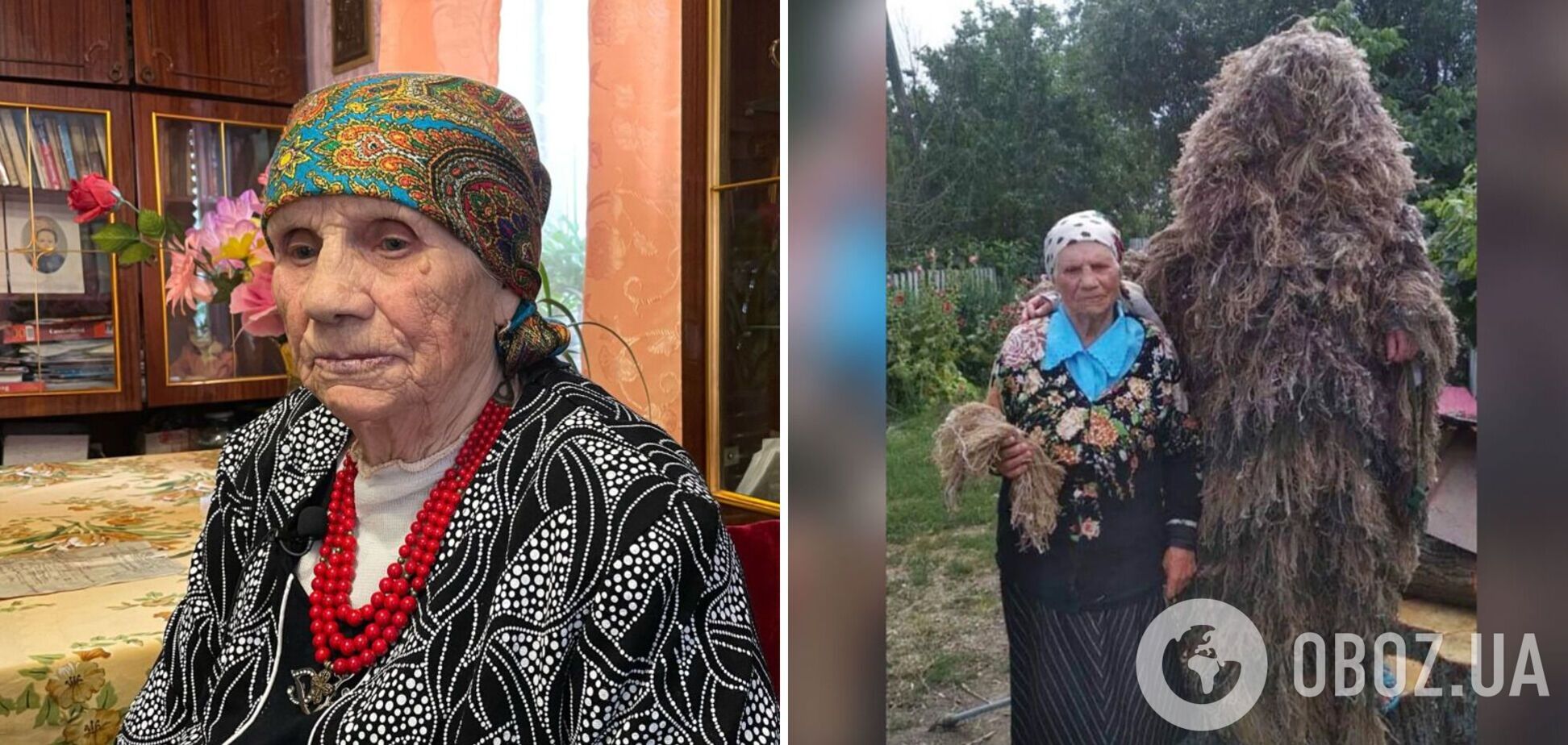 102-річна українка плете маскувальні сітки для української армії