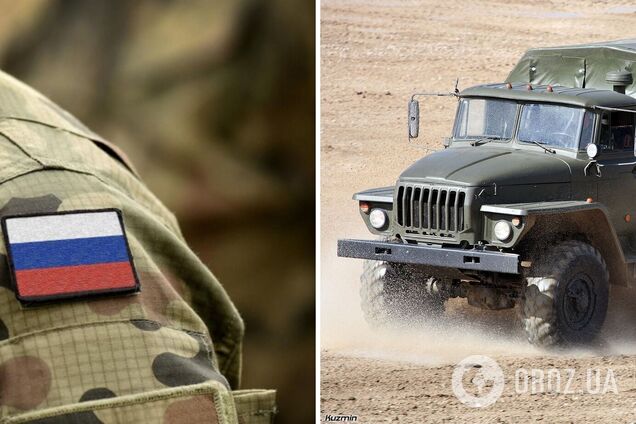 В России 'Урал' задавил 'мобика'