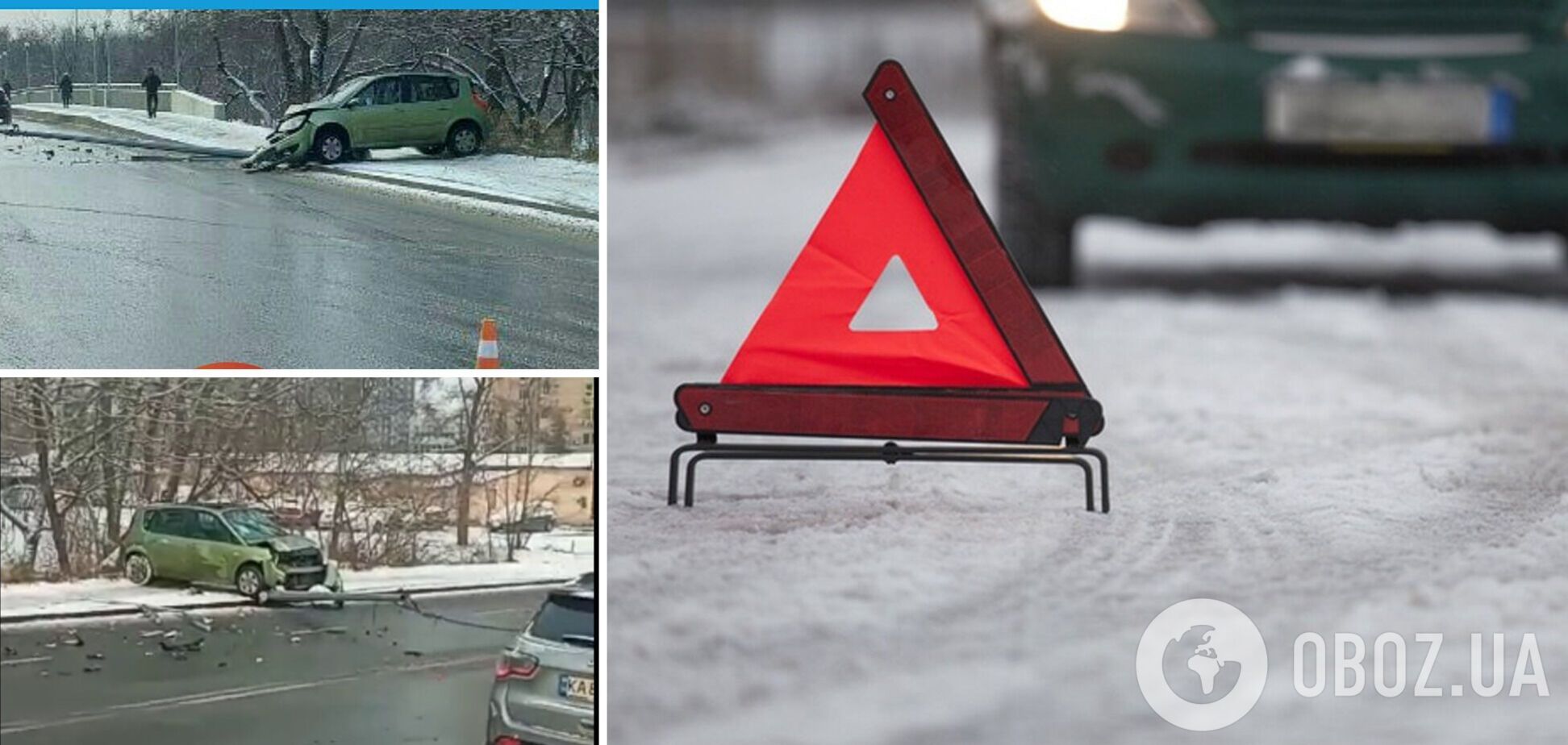 В результате ДТП образовалась пробка