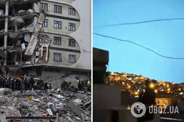 Перед початком землетрусу в Туреччині в небі бачили дивні спалахи: відео перших хвилин стихійного лиха