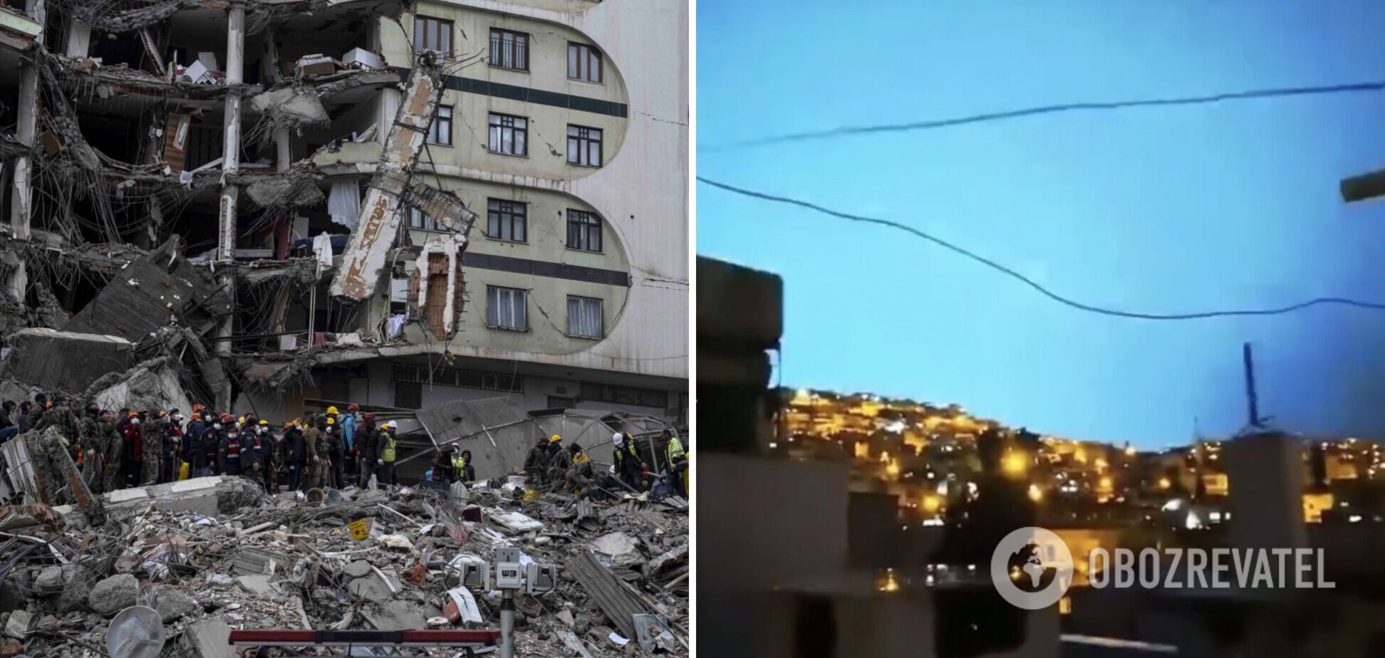 Перед началом землетрясения в Турции в небе видели странные вспышки: видео первых минут стихийного бедствия