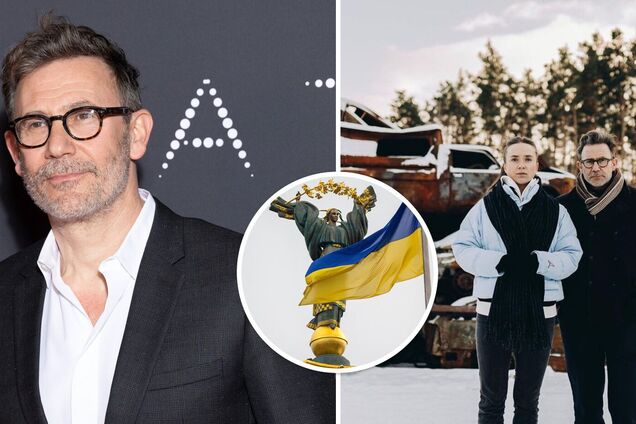 Оскароносний режисер Хазанавічус побував у Бучі та Ірпені: він став першим амбасадором United24 у Франції. Фото