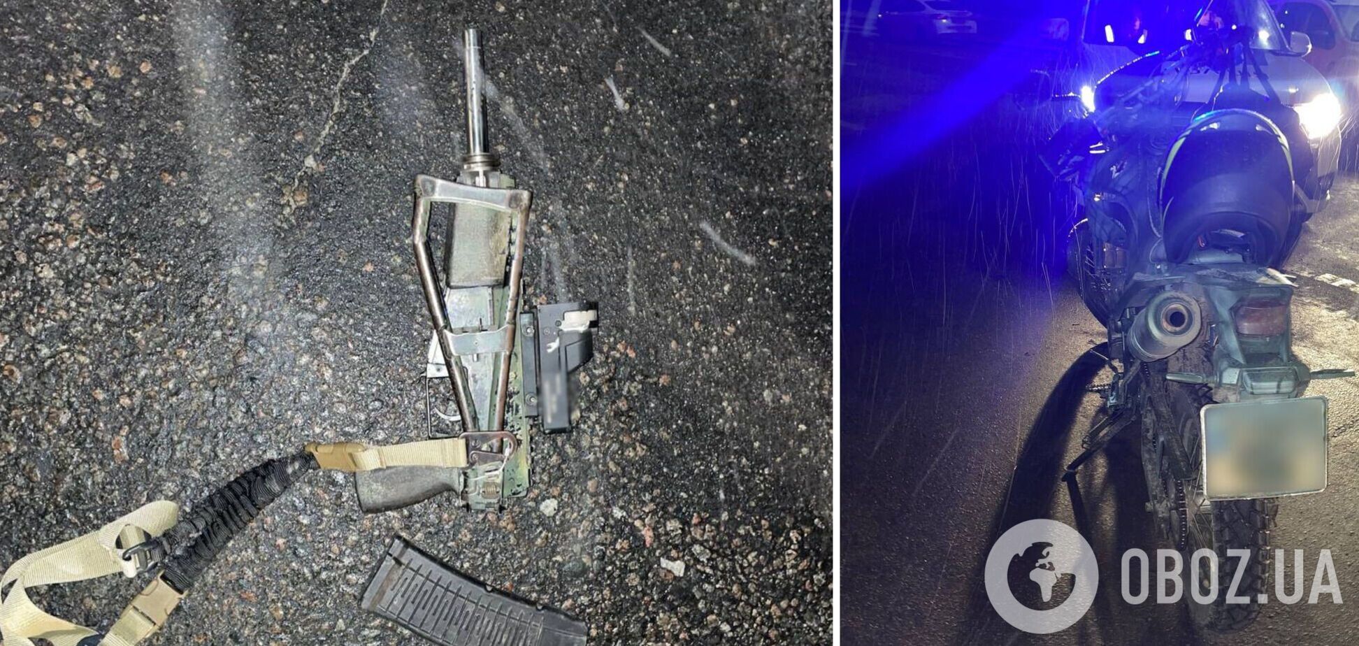 У чоловіка виявли предмет, схожий на автомат із глушником