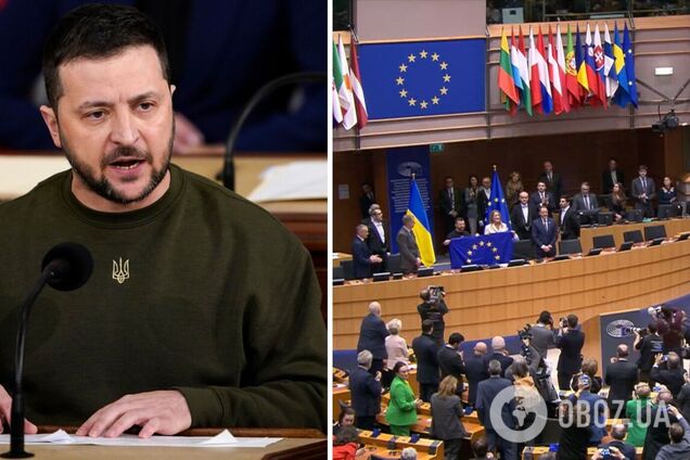 Зеленский обратился к Европарламенту и объяснил, почему Россию нужно остановить: зал встретил его аплодисментами. Видео
