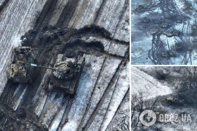 В сети показали фото 'успешного наступления' оккупантов возле Угледара, о котором отчитался Шойгу: минус 30 единиц техники
