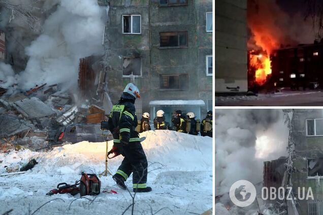 У Новосибірську вибухнув газ у багатоповерхівці й обвалився весь під'їзд: є загиблі. Фото й відео