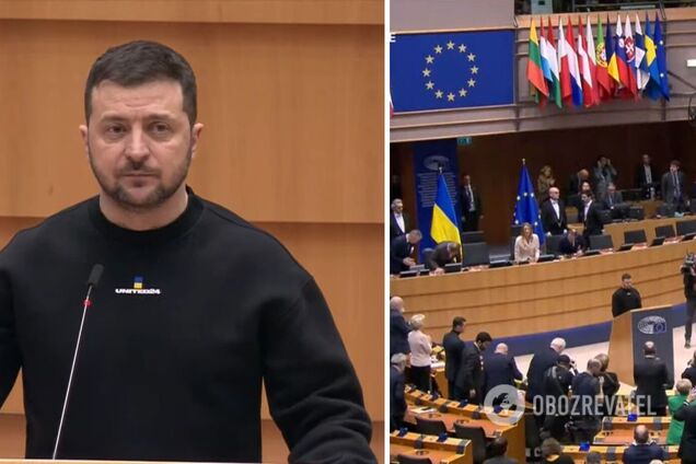 Зеленський не стримав емоцій під час виступу в Європарламенті. Фото і відео