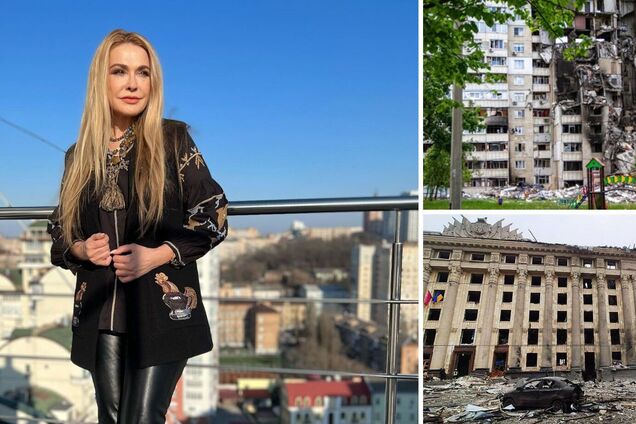 Сумская приехала в многострадальный Харьков и показала разрушения в городе