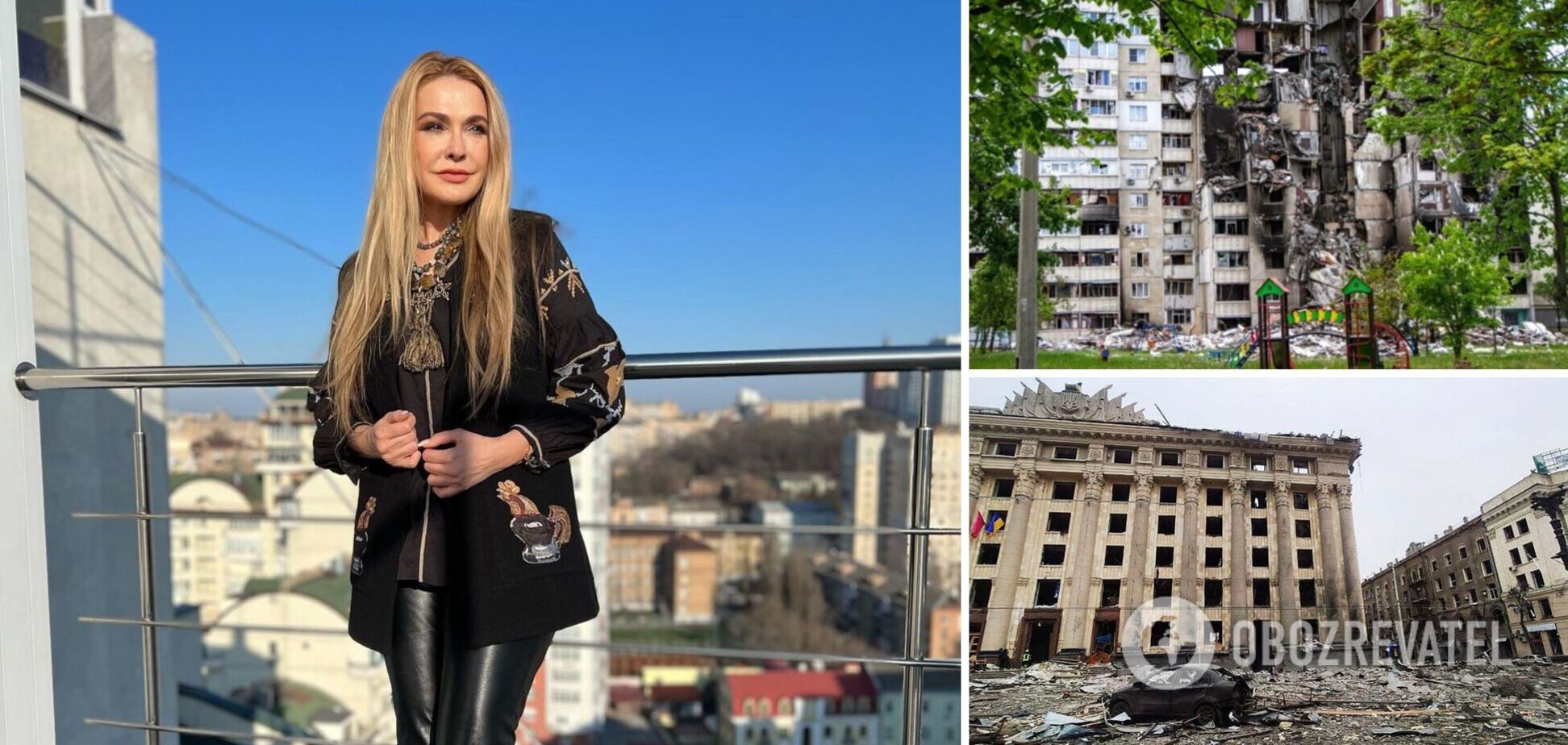 Сумская приехала в многострадальный Харьков и показала разрушения в городе