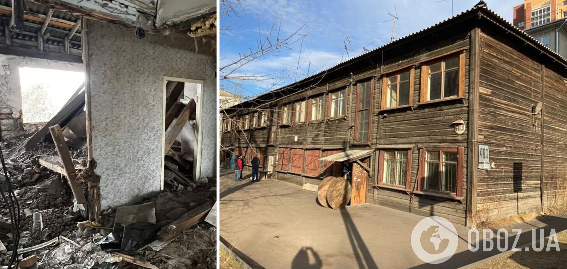 Разбирала на дрова, чтобы согреться: в Красноярске женщина погибла под завалами аварийного деревянного дома. Видео