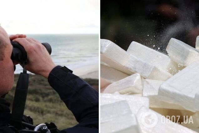 Обнаружил прохожий: на берег Ла-Манша выбросило 850 кг кокаина 