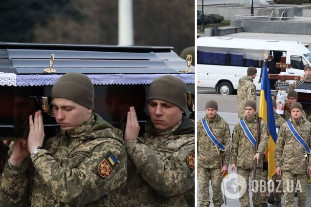 Загинули в боях за Бахмут: у Києві попрощалися з батьком і сином Хомюками, які віддали життя за Україну. Фото і відео