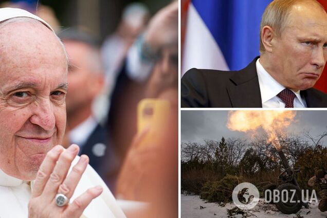 'Он образованный человек': Папа Римский заявил о готовности к диалогу с Путиным и назвал войну в Украине мировой