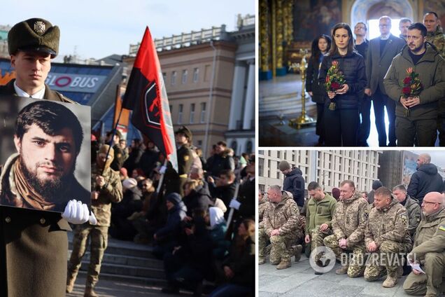 У Києві під звуки трембіти попрощалися з легендарним командиром 'Да Вінчі': на церемонії були присутні Зеленський, Залужний і Буданов. Фото і відео