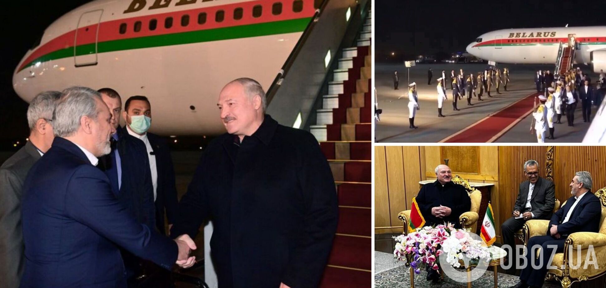Лукашенко подався з вояжем у Іран, який постачає Росії озброєння. Фото і відео