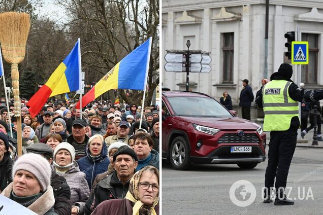 В Молдове снова разгорелись протесты: полиция указала на 'руку Кремля'