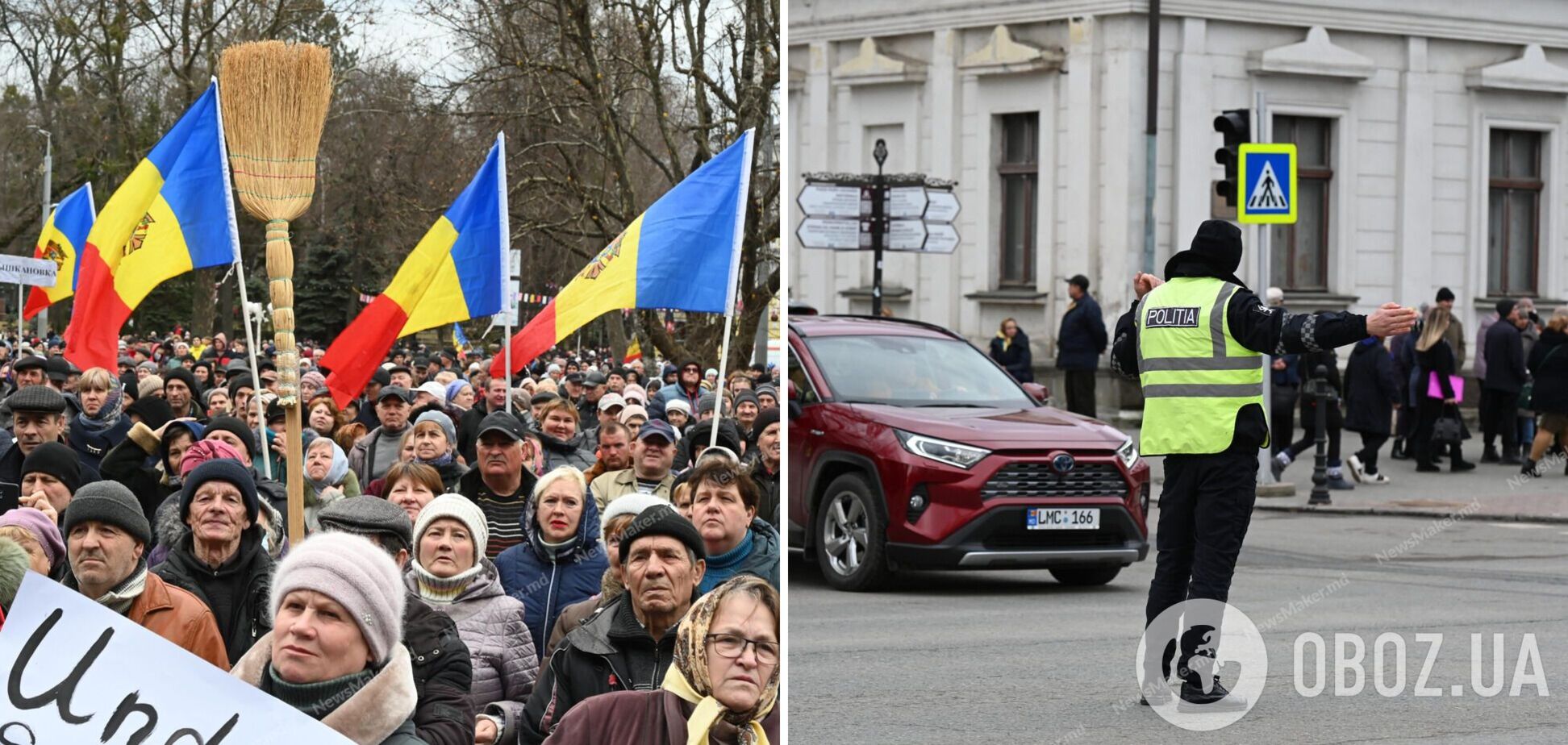 У Молдові знову розгорілися протести: поліція вказала на 'руку Кремля'