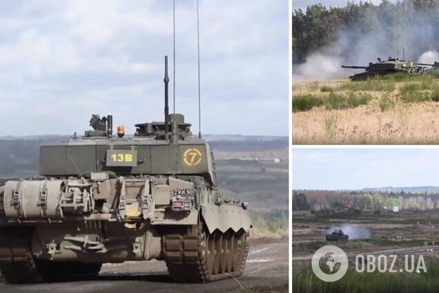 Британские военные показали возможности танков Challenger 2, предоставленных Украине. Видео