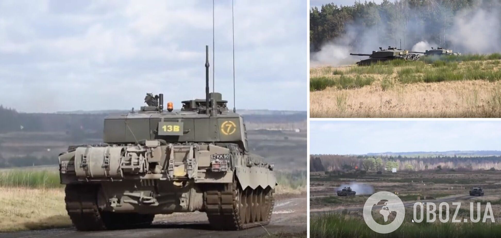 Британские военные показали возможности танков Challenger 2, предоставленных Украине. Видео
