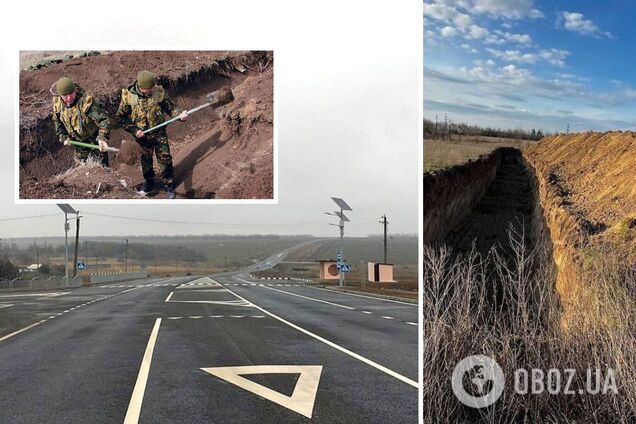 Никакой паники нет? Оккупанты начали рыть окопы вдоль трассы Мариуполь – Донецк. Фото