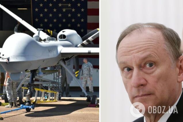 Патрушев заявив, що Росія планує підняти уламки збитого БПЛА MQ-9 Reaper в Чорному морі, і звинуватив США в участі у війні